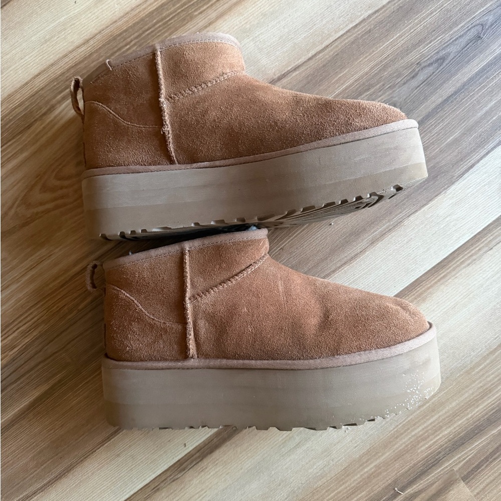Ugg Chestnut Brown Platform Boots - image 3